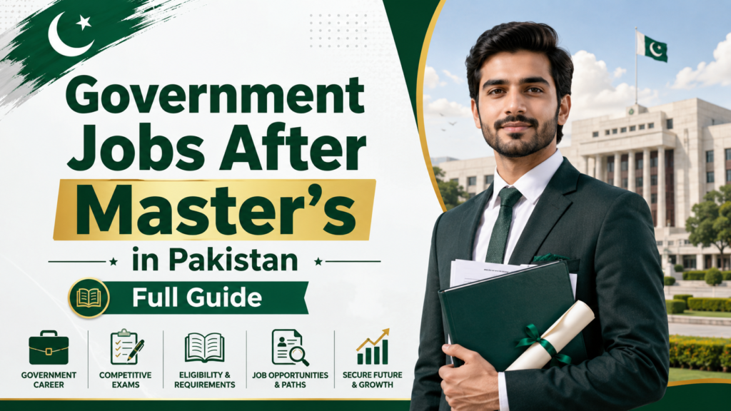 Government jobs after masters in Pakistan - full guide