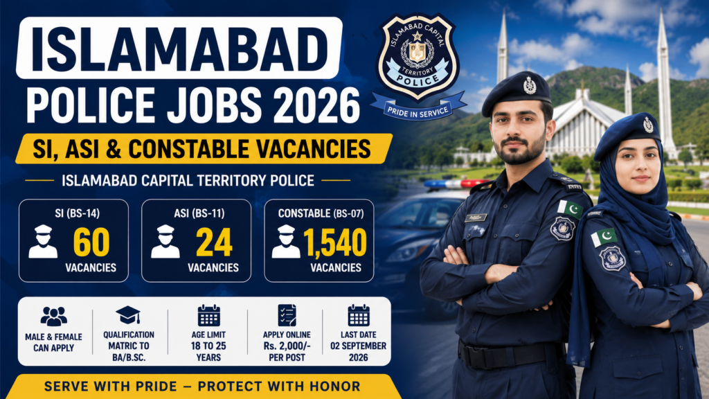 Islamabad police jobs