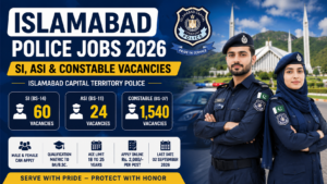 Islamabad police jobs