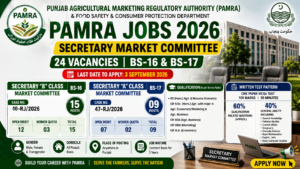PAMRA Secretary Market Committee Jobs 2026