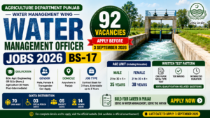 Water Management Officer Jobs 2026