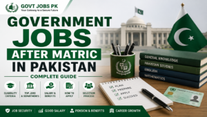 government jobs after matric in pakistan