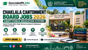 Chaklala Cantonment Board Jobs 2026