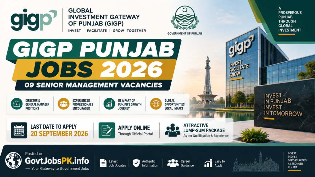 Global Investment Gateway of Punjab Jobs 2026