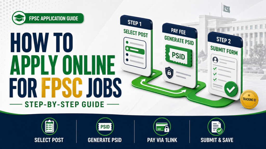 How to Apply Online for FPSC Jobs