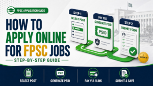 How to Apply Online for FPSC Jobs