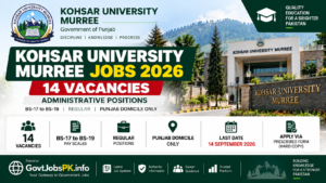 Kohsar University Murree Jobs 2026