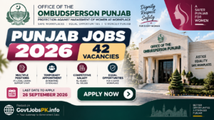 Office of the Ombudsperson Punjab Jobs 2026