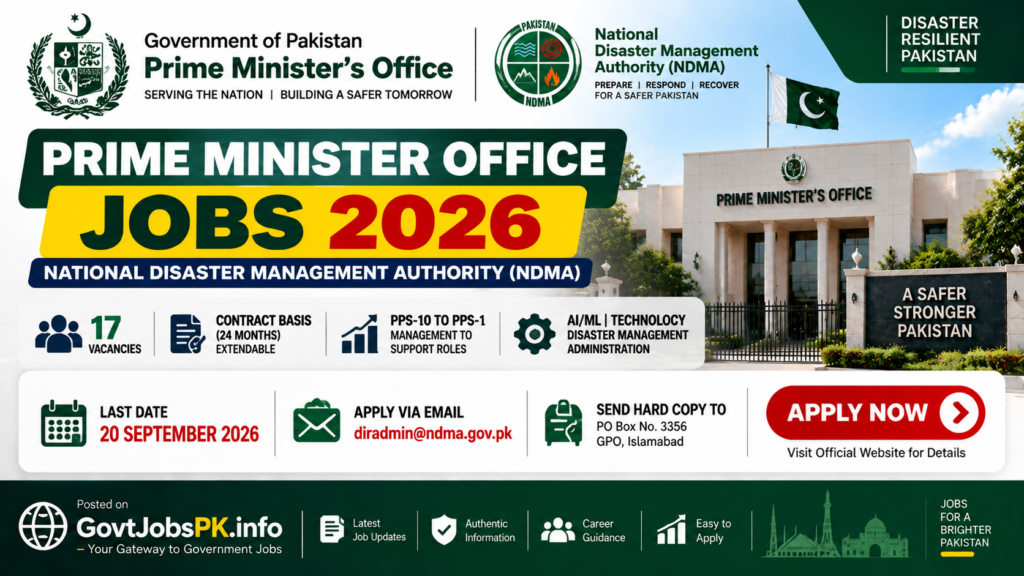 Prime Minister Office Jobs 2026