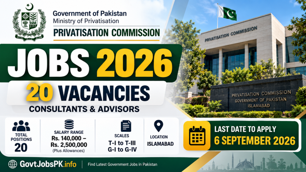 Privatisation Commission Jobs 2026