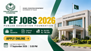 Punjab Education Foundation Jobs 2026