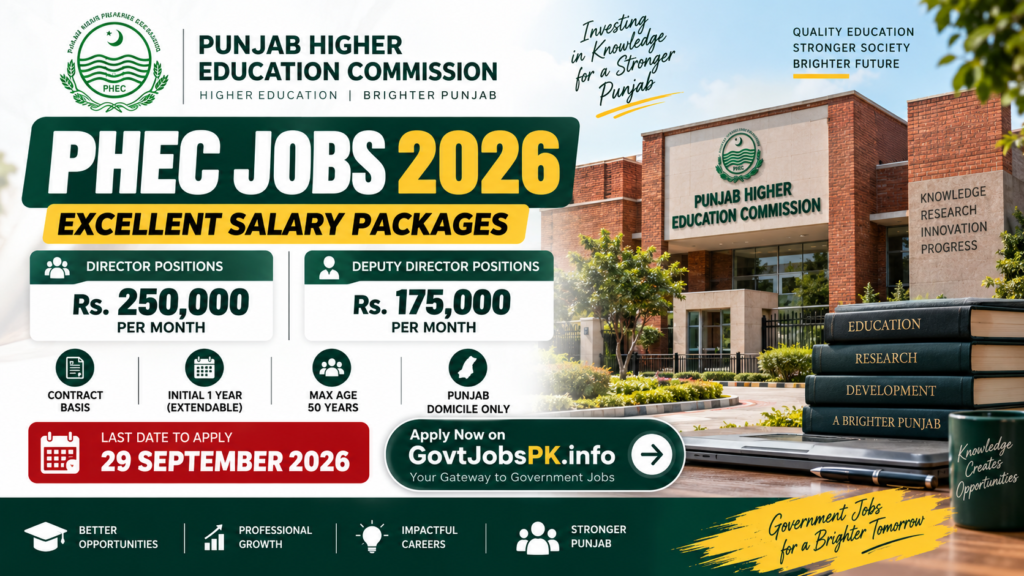 Punjab Higher Education Commission Jobs 2026