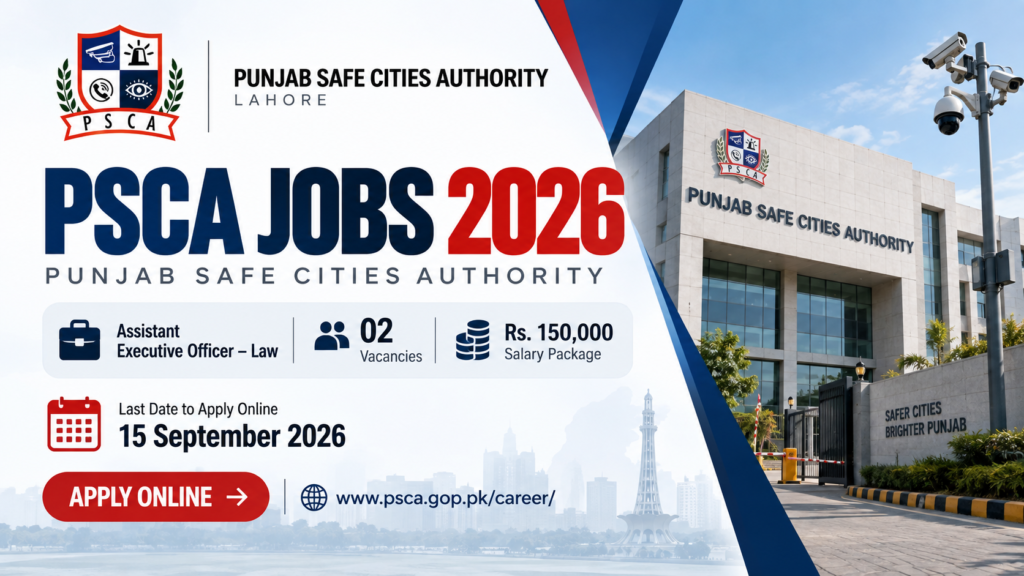 Punjab Safe Cities Authority Jobs 2026