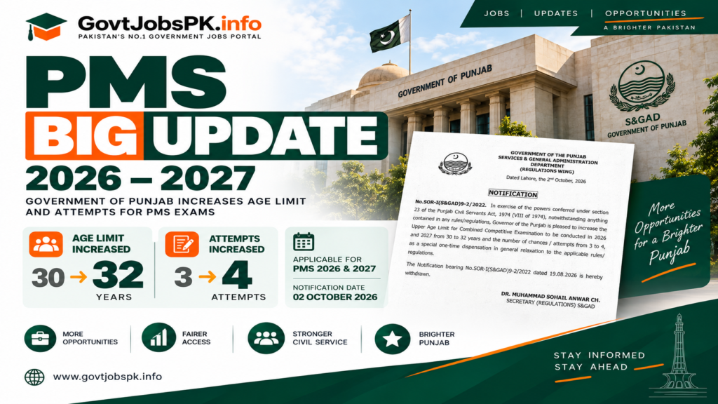 PMS Latest Update 2026–27
