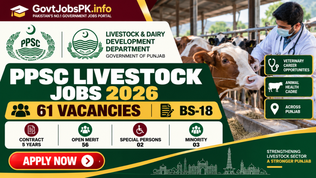 PPSC Livestock Jobs 2026