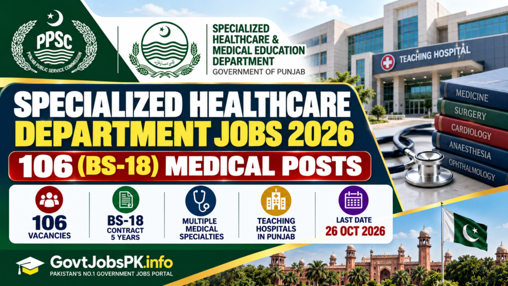 Specialized Healthcare Department Jobs 2026